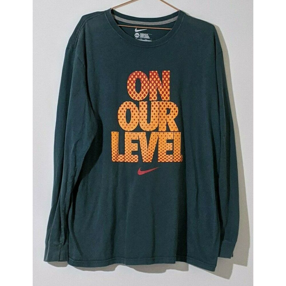 Nike Men's "On Our Level" T-Shirt XXL Long Sleeve